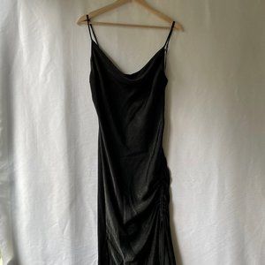 Zara Black Slip Midi Dress